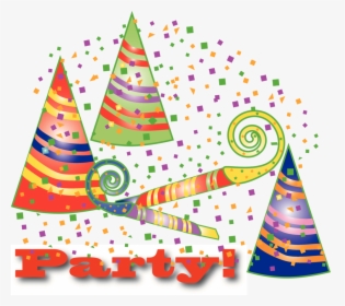 Party Hats Graphic - Birthday Party Related, HD Png Download, Transparent PNG