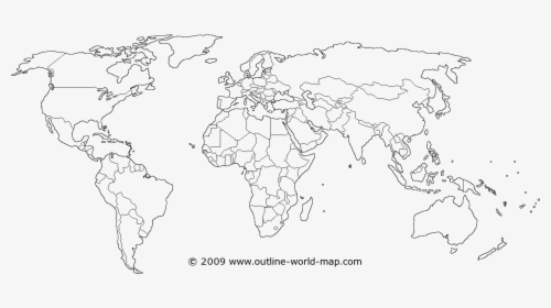 High Resolution Blank World Map , Png Download - Png Format White World Map Png, Transparent Png, Transparent PNG