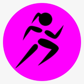 Runninggirl Icon 3 Svg Clip Arts - Girl Run Icon Png, Transparent Png, Transparent PNG