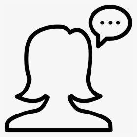 Woman Girl Female Chat Message Talk Im Png Icon Free - Icon, Transparent Png, Transparent PNG