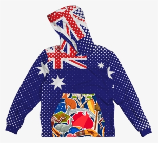 Australian Flag Colors Lightweight Sun Hoodie - Hoodie, HD Png Download, Transparent PNG