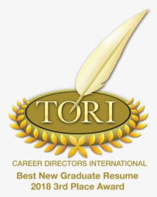 Tori Award 2018 3rd Pl Best New Grad Resume - Résumé, HD Png Download, Transparent PNG