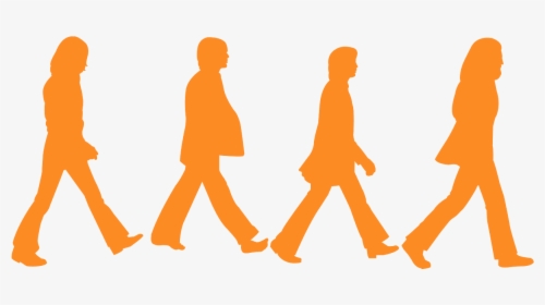 Beatles Abbey Road Silhouette Vector, HD Png Download, Transparent PNG