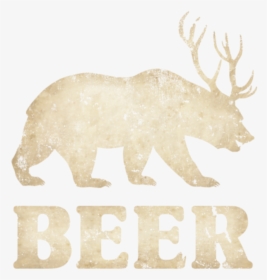 Vintage Bear Deer Beer - Funny Beer Coasters, HD Png Download, Transparent PNG