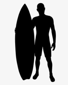 Board Boy Male Free Photo - Male Surfer Silhouette, HD Png Download, Transparent PNG