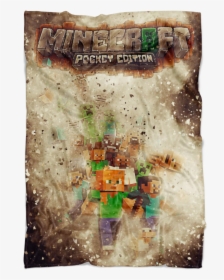 Minecraft Fleece Blanket Destruction Brown Blanket - Book Cover, HD Png Download, Transparent PNG