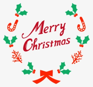 Transparent Christmas Leaf Text Font For Christmas - Merry Christmas Png Text, Png Download, Transparent PNG