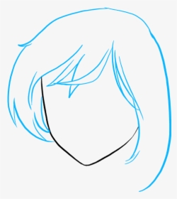 How To Draw Sad Anime Face - Sketch, HD Png Download, Transparent PNG