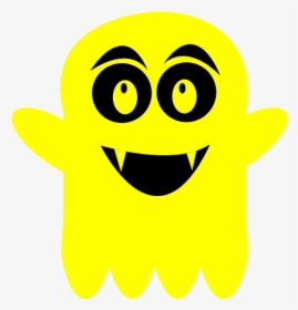 Yellow Ghost Clipart, HD Png Download, Transparent PNG