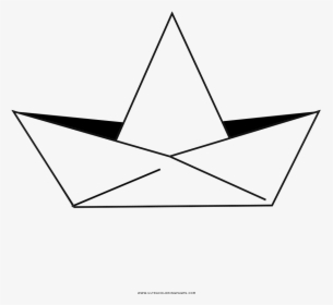 Paper Boat Coloring Page - Paper Boat Coloring Pages, HD Png Download, Transparent PNG