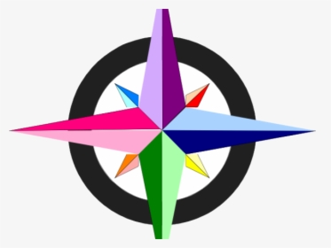 Compass Clipart Colorful - Transparent Background Compass Clipart, HD Png Download, Transparent PNG