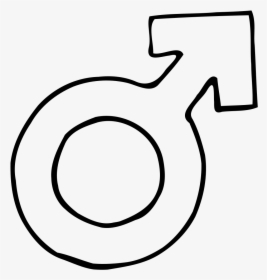 Male Sign - White Gender Symbol Transparent Background, HD Png Download, Transparent PNG