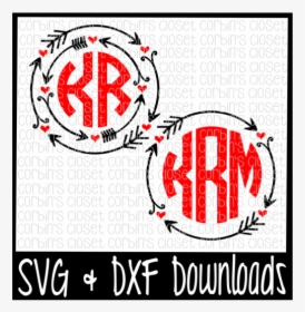 Free Circle Monogram Svg * Valentine Monogram Svg * - Illustration, HD Png Download, Transparent PNG