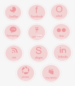 Icones De Redes Sociais Fofos , Png Download - Cosmetics, Transparent Png, Transparent PNG