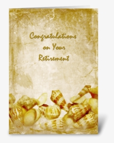 Antique Sea Shells Retirement Greeting Card - Poster, HD Png Download, Transparent PNG