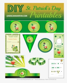 Patricks Day Printables - St Patricks Day Kids Parties, HD Png Download, Transparent PNG
