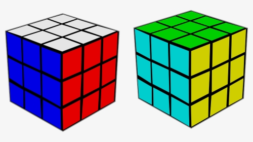 Clip Art Rubiks Cube, HD Png Download, Transparent PNG