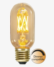 Led Lamp E27 T45 Vintage Gold - Vintage Light Lamp Decoration Png, Transparent Png, Transparent PNG