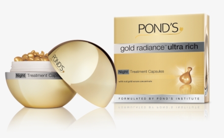 Gold Radiance™ Ultra Rich Night Treatment Capsules - Beauty Capsules For Glowing Skin, HD Png Download, Transparent PNG