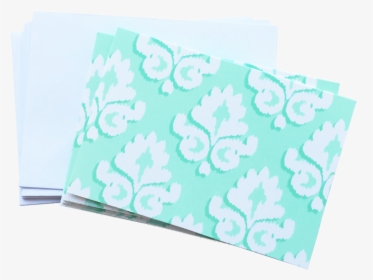 Blank Mint Damask Note Card Set - Game, HD Png Download, Transparent PNG