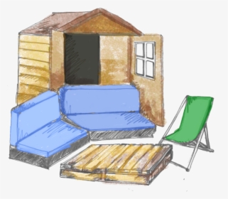 Shed - Outdoor Sofa, HD Png Download, Transparent PNG
