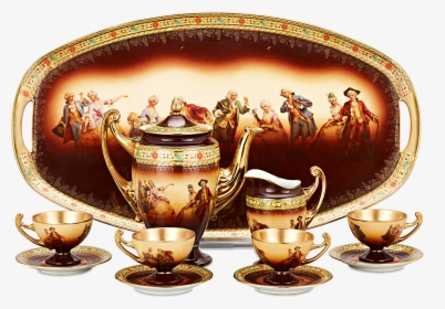 Bohemian Porcelain Tea Set - Saucer, HD Png Download, Transparent PNG