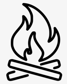 Fonts Drawing Fire - Camp Fire Svg Free, HD Png Download, Transparent PNG