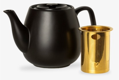 T2 Teaset Hugo Black Teapot Small - Teapot, HD Png Download, Transparent PNG