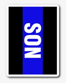 Thin Blue Line Son Decal Sticker   Class - Graphic Design, HD Png Download, Transparent PNG