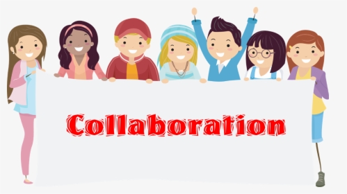 Collaboration Clipart , Png Download - Students Holding Banner Clipart, Transparent Png, Transparent PNG