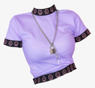 #shirt #purple #black #cute #fashion #clothespng #clothes - Sweater, Transparent Png, Transparent PNG