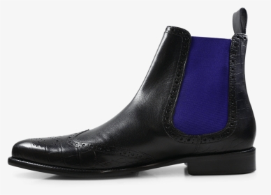 Ankle Boots Erol 32 Black Elastic Purple Flame - Chelsea Boot, HD Png Download, Transparent PNG