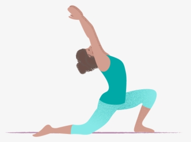 Anjaneyasana, Low-lunge, A Yoga Pose For After A Run - Pilates, HD Png Download, Transparent PNG