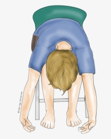 Child S Pose Using A Chair, HD Png Download, Transparent PNG