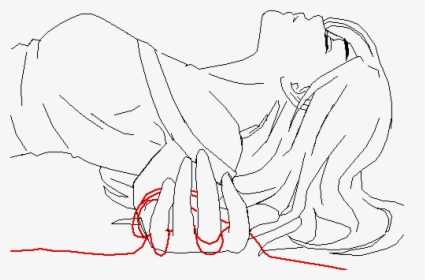 Red String Of Fate Drawing, HD Png Download, Transparent PNG