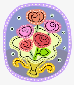 Vector Illustration Of Brides Wedding Rose Flowers - Guitar Rosette Black And White, HD Png Download, Transparent PNG