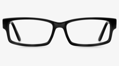 Rectangle Black Frame Glasses, HD Png Download, Transparent PNG