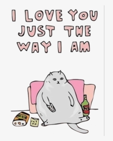 My Edit Cats Transparent Fat Cat Source Needed - Valentine's Day Funny Design, HD Png Download, Transparent PNG