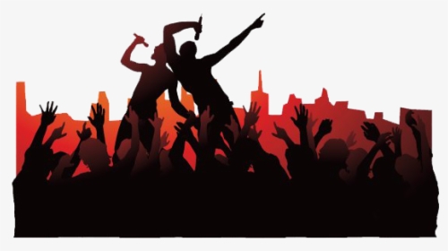 Concert Crowd Png Image - Concert Silhouette Png, Transparent Png, Transparent PNG