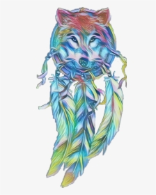 Transparent Indian Feather Png - Временная Татуировка Волк, Png Download, Transparent PNG