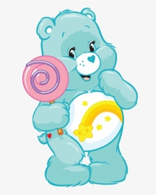 Wish Bear - Care Bear With Lollipop, HD Png Download, Transparent PNG