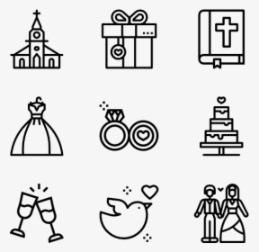 Swash Vector Wedding Thank You - Wedding Schedule Icons Transparent, HD Png Download, Transparent PNG