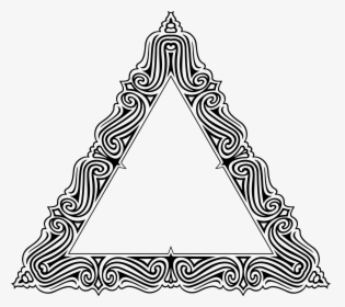 Transparent Ornate Clipart - Ornate Triangle, HD Png Download, Transparent PNG