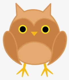 Transparent Cute Owls Clipart - Brown Owl Clip Art, HD Png Download, Transparent PNG