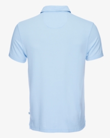 Nicholas Modal Polo In Light Blue - Light Blue Polo Shirt Back, HD Png Download, Transparent PNG