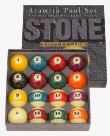 Aramith Stone Pool Ball Set - Billiard Ball, HD Png Download, Transparent PNG