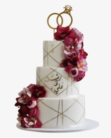 Golden Line 3 Layer Cake - Wedding Cake, HD Png Download, Transparent PNG