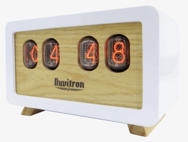 Nuvitron White Postmodern Nixie Tube Clock - Table, HD Png Download, Transparent PNG