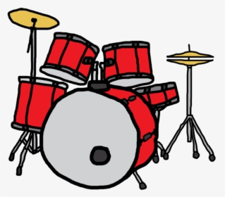 Clipart Free Download Random Red Drum Set By Castlepokemetroid - Drum Set Clipart Free, HD Png Download, Transparent PNG