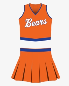 Cheerleading Uniform Sublimated Bears - Transparent Cheerleader Outfit Png, Png Download, Transparent PNG